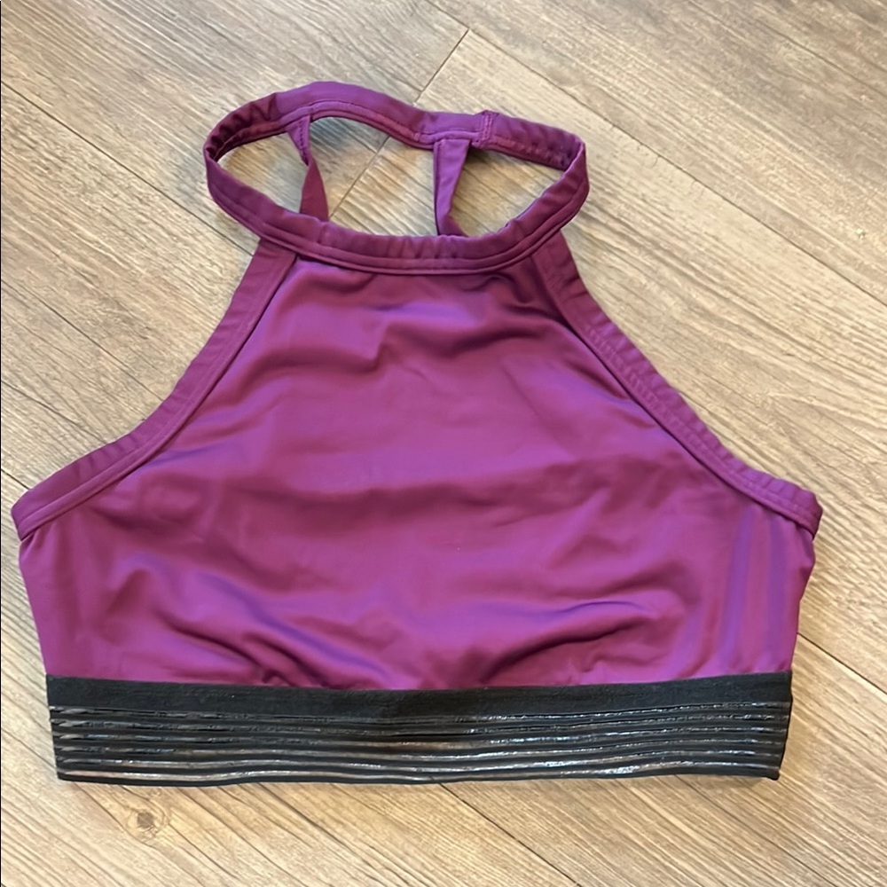Victoria's Secret/Sport Purple Sports Bra with High Neck & Racerback
